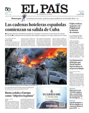 Portada de El País (Nacional), 3 de junio de 2026