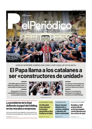 Portada de El Periódico - Castellano, 10 de junio de 2026