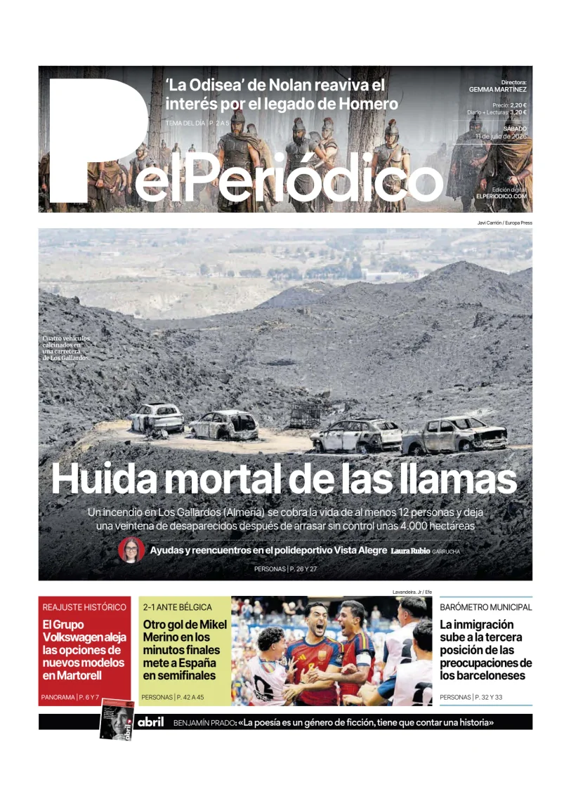 Portada de El Periódico - Castellano