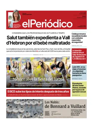 Portada de El Periódico - Castellano, 12 de junio de 2026