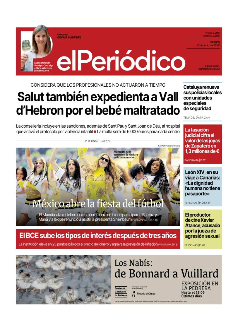 Portada de El Periódico - Castellano