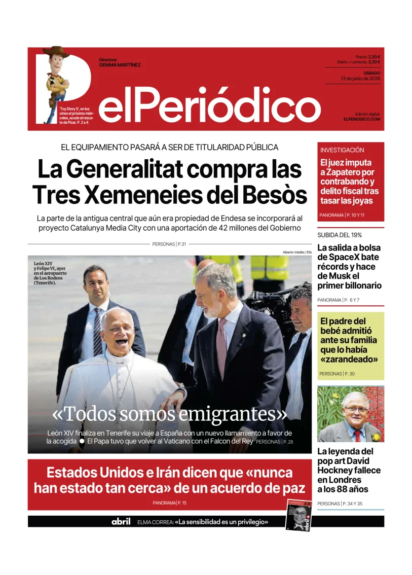 Portada de El Periódico - Castellano