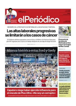 Portada de El Periódico - Castellano, 24 de julio de 2026