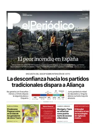 Portada de El Periódico - Castellano, 27 de julio de 2026