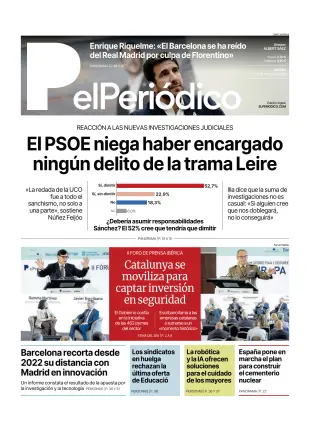 Portada de El Periódico - Castellano, 29 de mayo de 2026