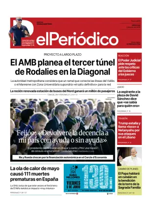 Portada de El Periódico - Castellano, 3 de junio de 2026