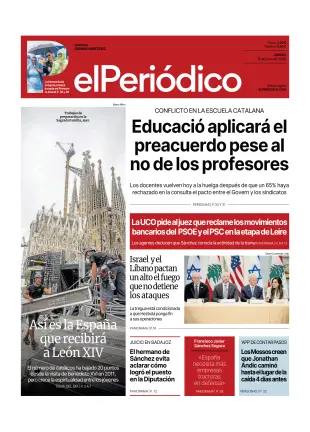 Portada de El Periódico - Castellano, 5 de junio de 2026