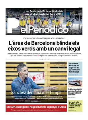 Portada de El Periódico - Català, 1 de junio de 2026