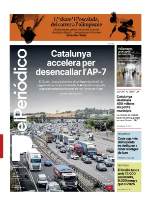 Portada de El Periódico - Català, 12 de julio de 2026