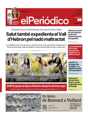 Portada de El Periódico - Català, 12 de junio de 2026