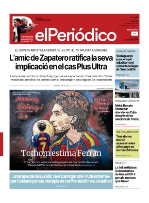 Portada de El Periódico - Català, 22 de julio de 2026