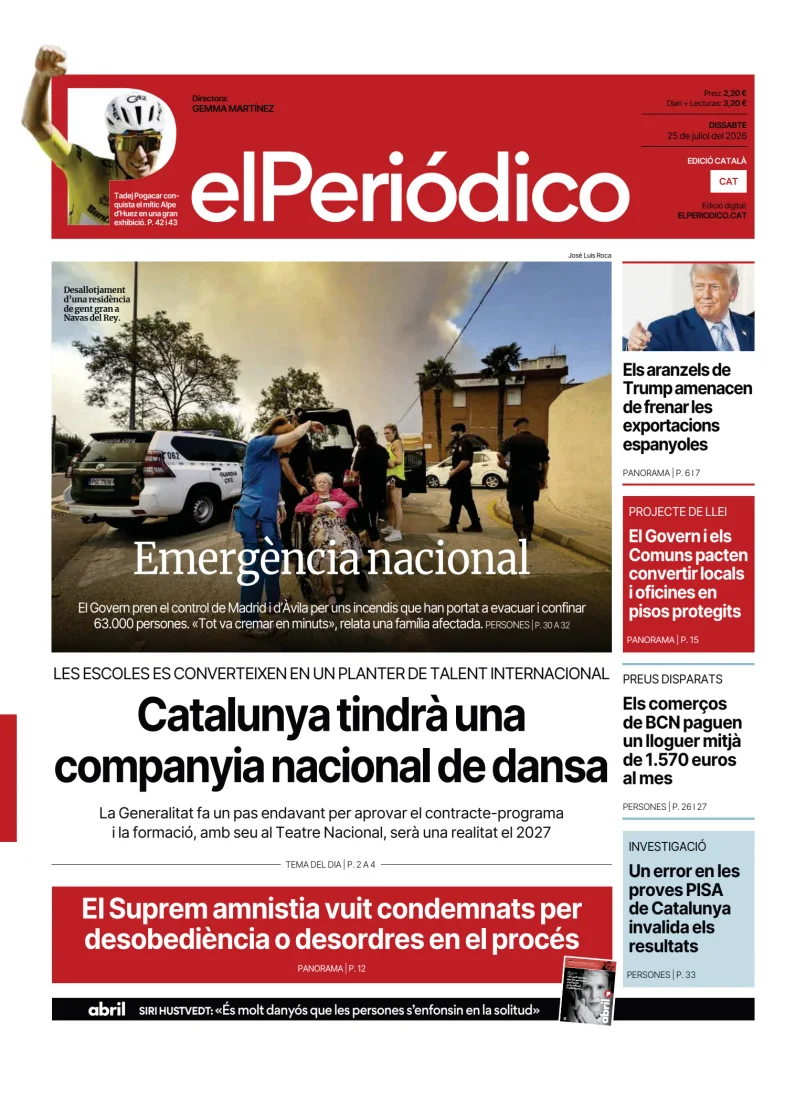 Portada de El Periódico - Català