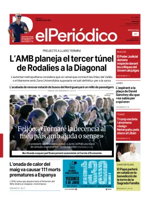 Portada de El Periódico - Català, 3 de junio de 2026
