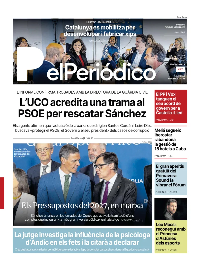 Portada de El Periódico - Català, 4 de junio de 2026
