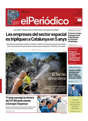 Portada de El Periódico - Català, 9 de julio de 2026
