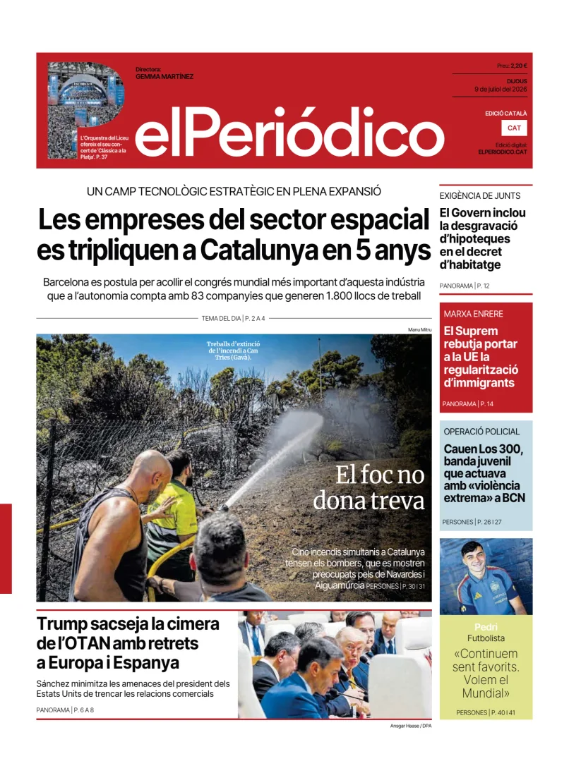 Portada de El Periódico - Català