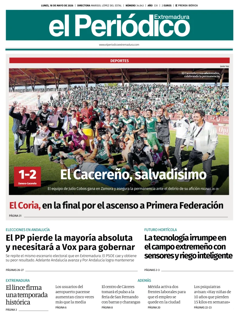 El Periódico Extremadura — 18/05