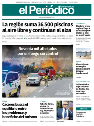 Portada de El Periódico Extremadura, 26 de julio de 2026