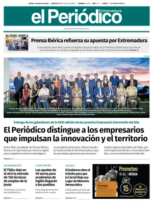 Portada de El Periódico Extremadura, 9 de julio de 2026
