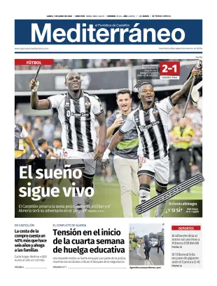 Portada de El Periódico Mediterráneo, 1 de junio de 2026