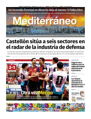 Portada de El Periódico Mediterráneo, 11 de julio de 2026