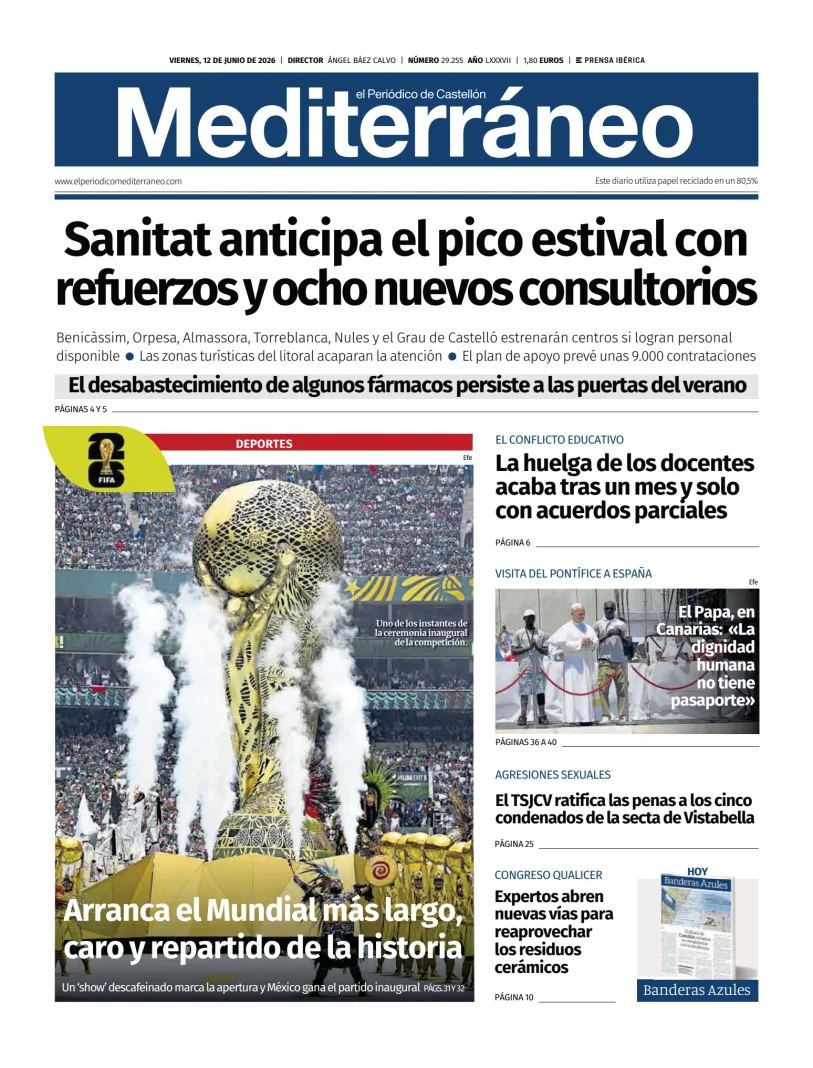 Portada de El Periódico Mediterráneo