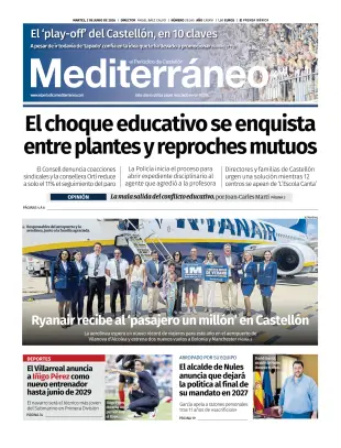 Portada de El Periódico Mediterráneo, 2 de junio de 2026