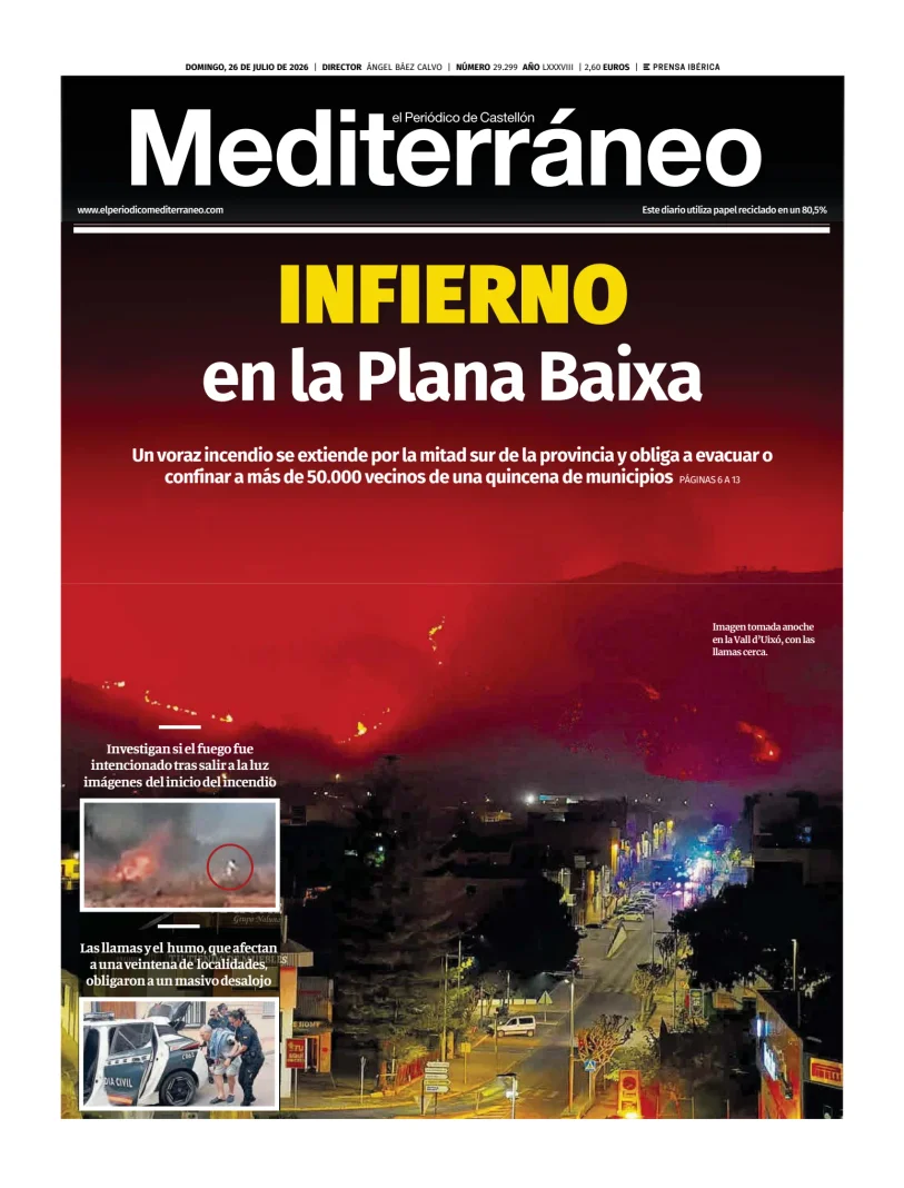 Portada de El Periódico Mediterráneo