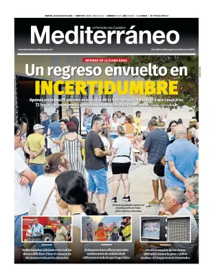 Portada de El Periódico Mediterráneo, 28 de julio de 2026