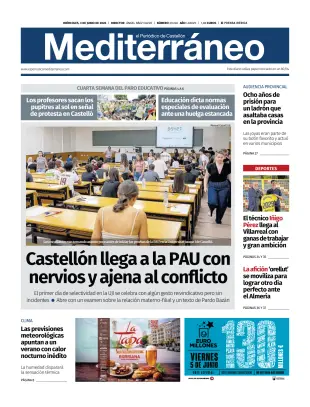 Portada de El Periódico Mediterráneo, 3 de junio de 2026