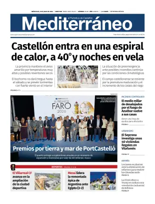 Portada de El Periódico Mediterráneo, 8 de julio de 2026