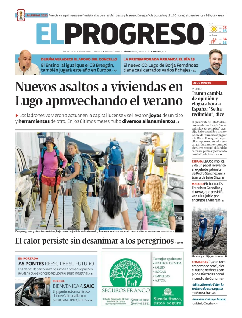 Portada de El Progreso