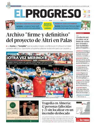 Portada de El Progreso, 11 de julio de 2026