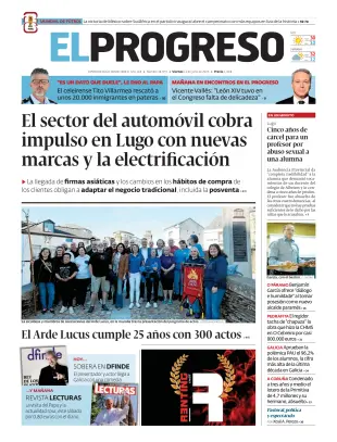 Portada de El Progreso, 12 de junio de 2026