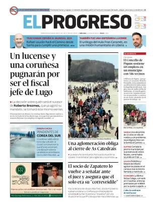 Portada de El Progreso, 22 de julio de 2026