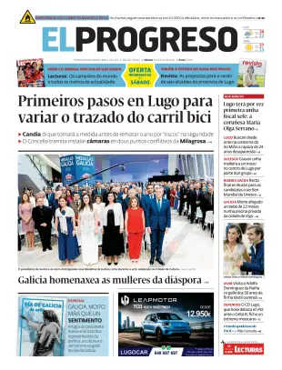 Portada de El Progreso, 25 de julio de 2026