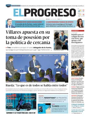 Portada de El Progreso, 3 de junio de 2026