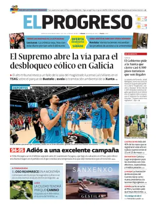 Portada de El Progreso, 30 de mayo de 2026