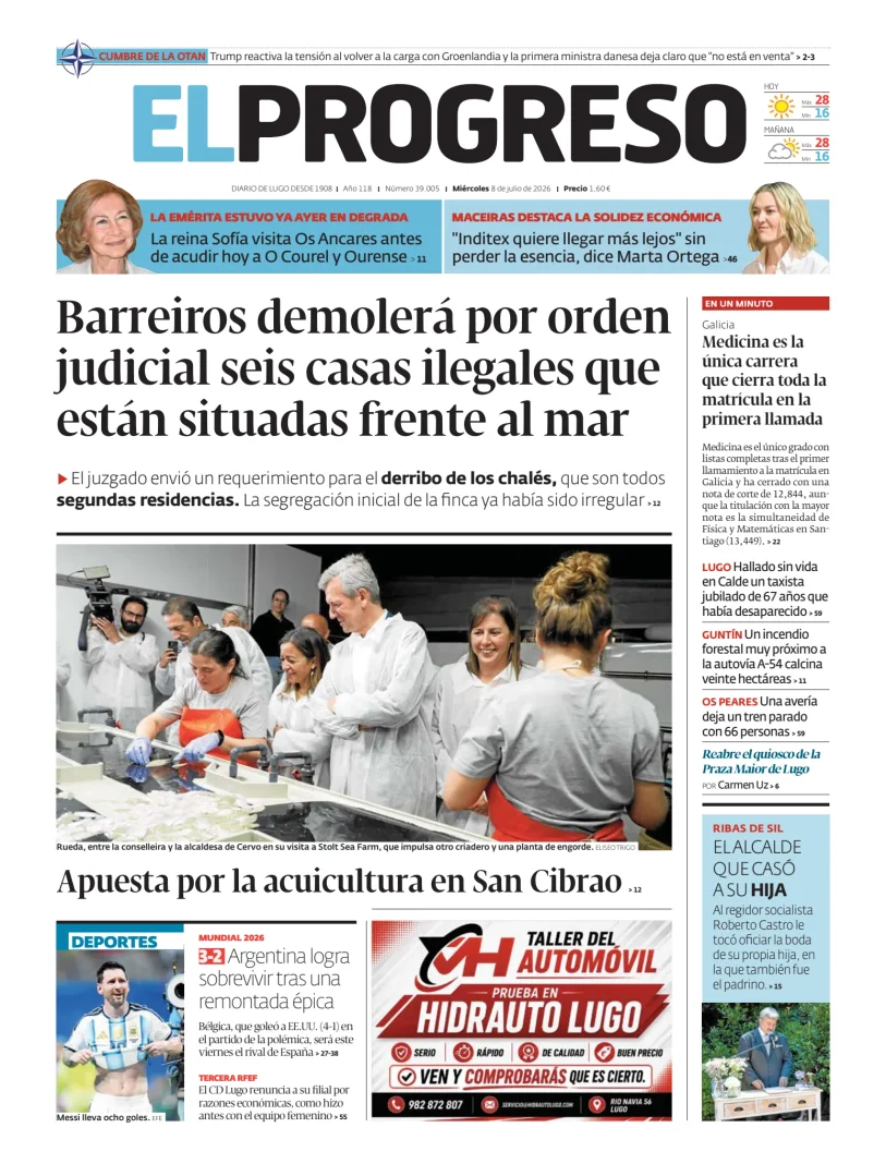 Portada de El Progreso