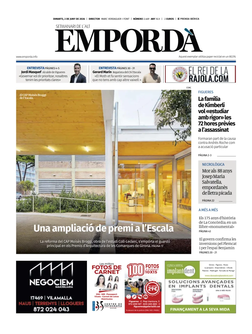 Portada de Emporda, 2 de junio de 2026