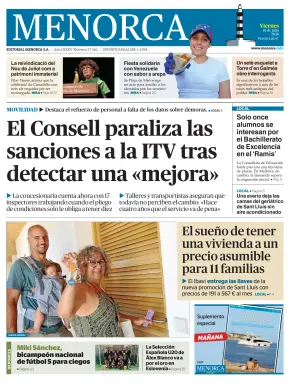 Portada de Es Diari, 10 de julio de 2026