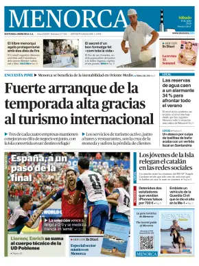 Portada de Es Diari, 11 de julio de 2026