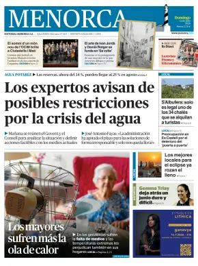 Portada de Es Diari, 12 de julio de 2026