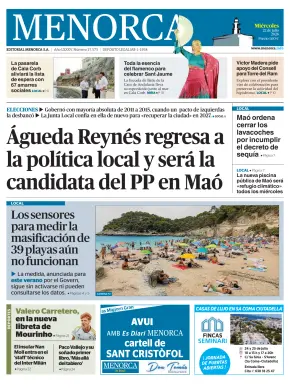 Portada de Es Diari, 22 de julio de 2026