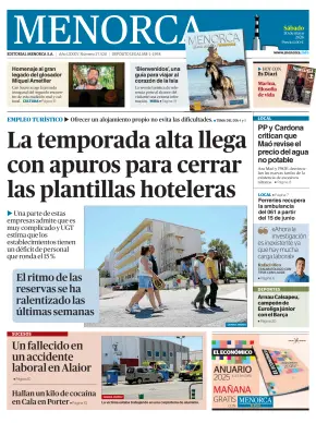 Portada de Es Diari, 30 de mayo de 2026