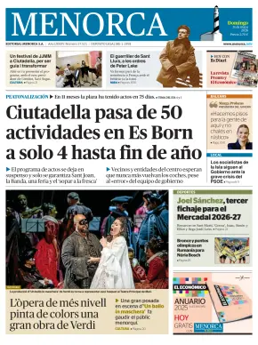 Portada de Es Diari, 31 de mayo de 2026