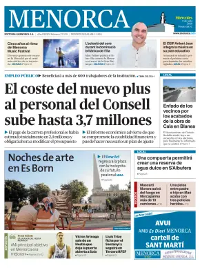 Portada de Es Diari, 8 de julio de 2026