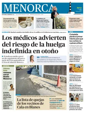 Portada de Es Diari, 9 de julio de 2026