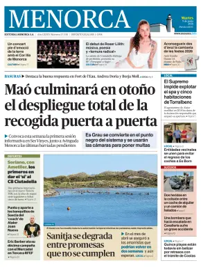 Portada de Es Diari, 9 de junio de 2026