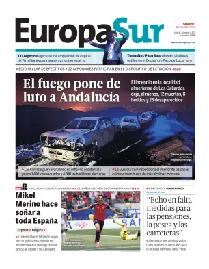 Portada de Europa Sur, 11 de julio de 2026